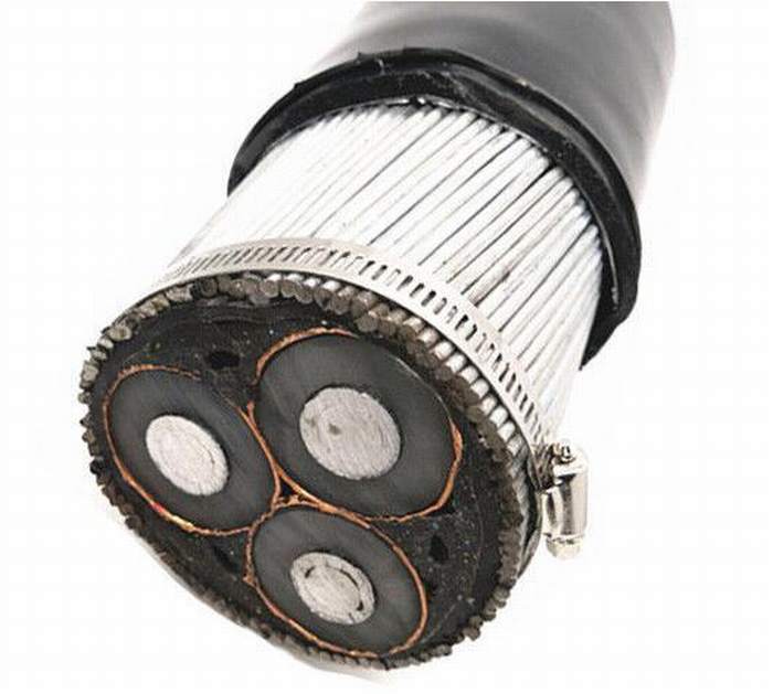 
                                 Оболочка из ПВХ для использования вне помещений бронированных кабель питания / медная лента бронированных кабель                            