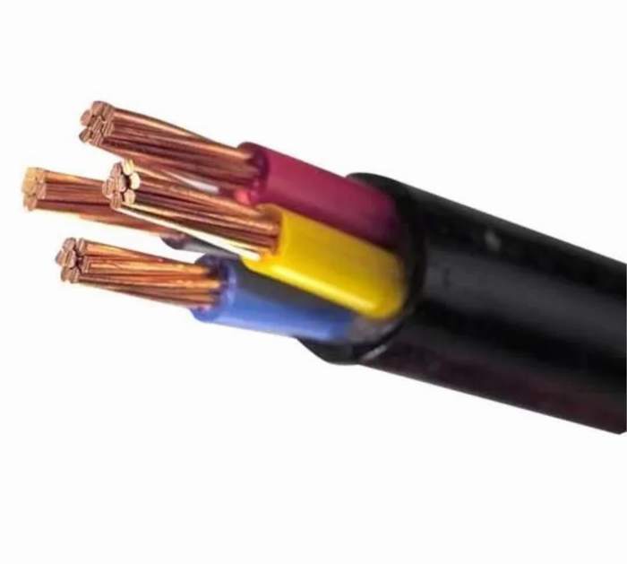 
                                 Recubierto de PVC 4C PVC eléctrico de cable de alimentación con cable de baja tensión                            