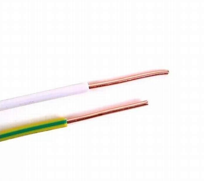 Plain Circular Solid Copper Conductor Electrical Cable Wire PVC Insulation