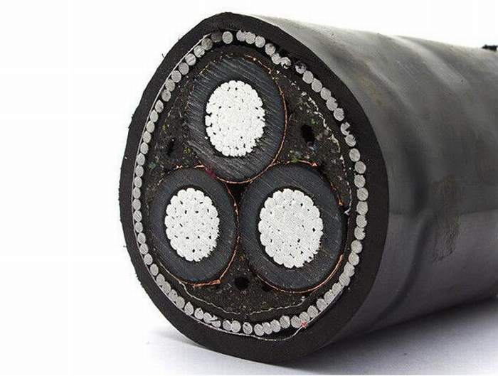 Steel Wire Medium Voltage Armoured Electrical Cable Cu/XLPE/Cts/Sta/PVC 6.35/11kv