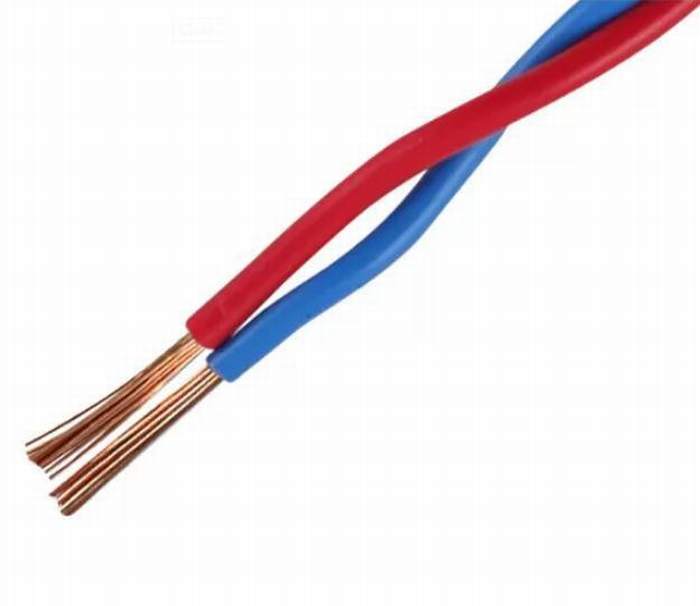 
                                 Doble el cable trenzado 2X0.5mm2, 2x0.75mm2, 2x1,5 mm2, 2X2.5mm2 con color rojo y azul.                            