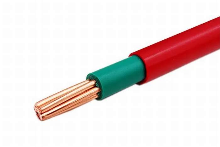 Two Layer PVC Insulation Electrical Cable Wire Single Core Stranded Copper