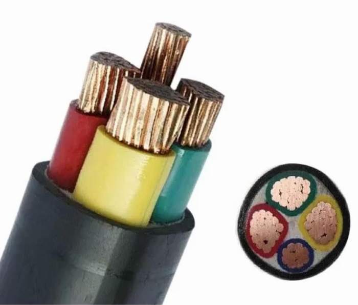 U-1000V Copper Conductor PVC Insulated Cables / PVC Sheath Four Cores PVC Power Cable