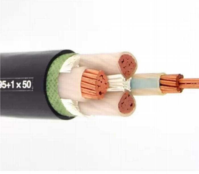 
                                 U/G XLPE изолированный кабель питания 4X185sqmm для электростанции IEC 60502                            
