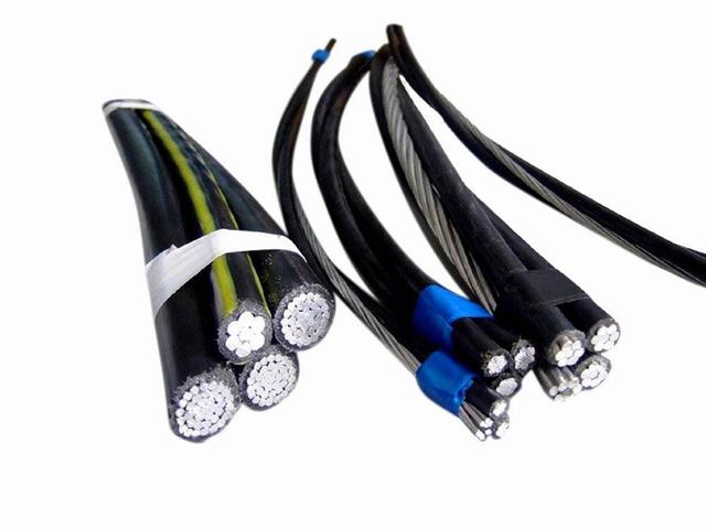 0.6/1 Kv Low Voltage XLPE Insulation Overhead ABC Cable 2X4 AWG ASTM