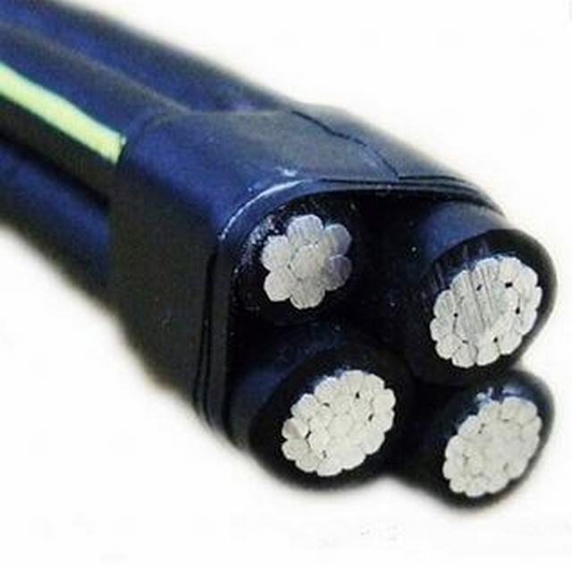  4 núcleos fios condutores de alumínio Overhead Arial cabos agrupados cabo ABC de baixa tensão