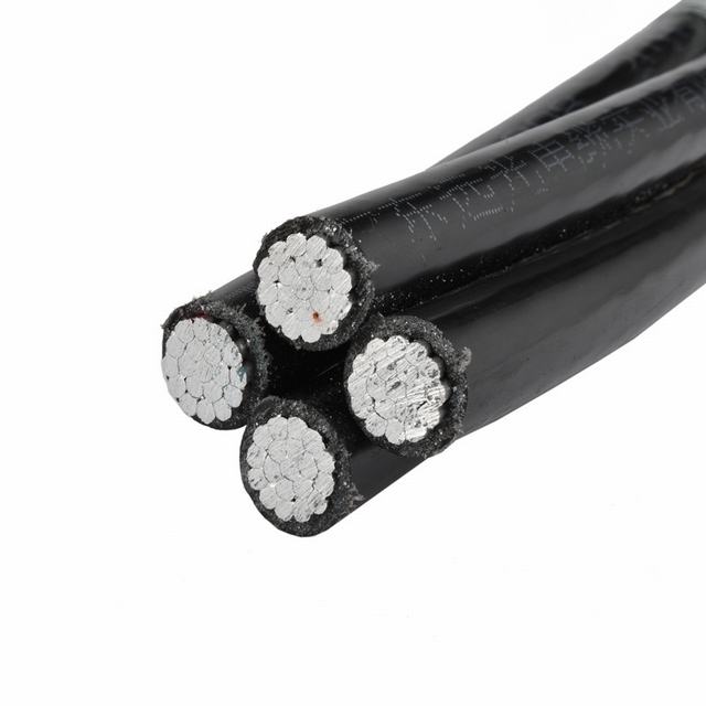  ABC-Kabel, 0.6/1kv LV zusammengerolltes Kabel XLPE Belüftung-Energien-Luftkabel
