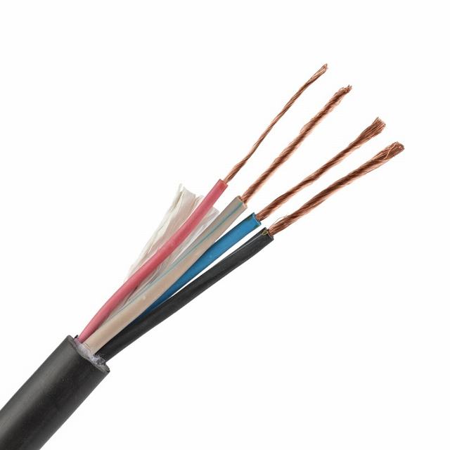  O melhor preço H03VV H05VV Fio do cabo de alimentação eléctrica 5X4mm2 Fio de cobre