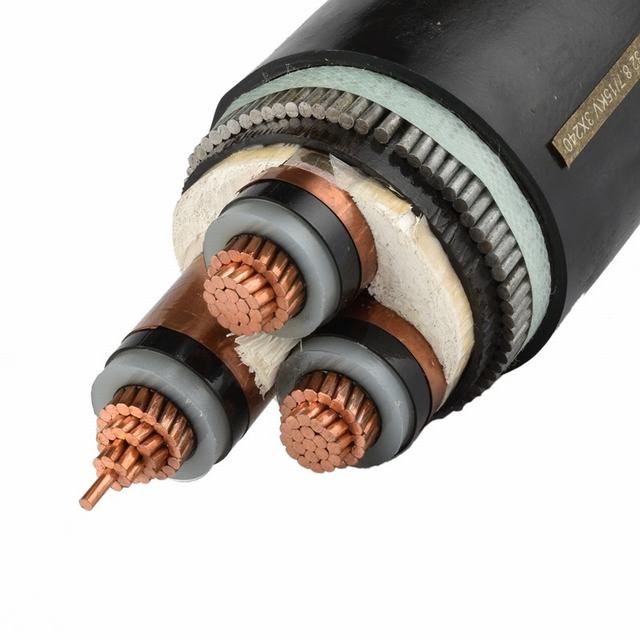  IEC estándar BS aislamiento XLPE Cable de alimentación de 3 núcleos