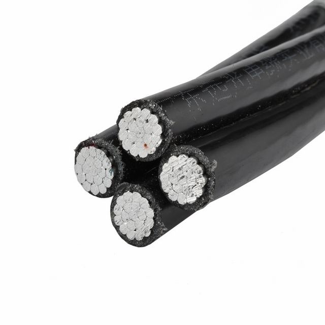  XLPE aislamiento de PVC/PE/Paquete de antena de cable, duplex/triplex/Quadruplex de conductores de aluminio de caída del servicio de cable, cable ABC