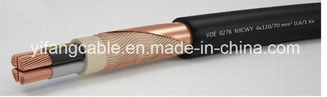 0.6/1kv Nycwy Power Cable 4X25/16mm2