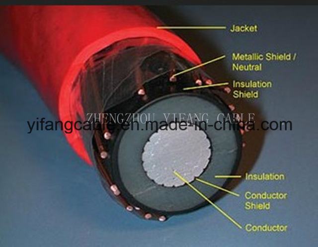 15kv Primary Ud Cable Jacketed Aluminum or Copper Conductor. Trxlp Insulation. Bare Copper Concentric Neutrals. Polyethylene Jacket.