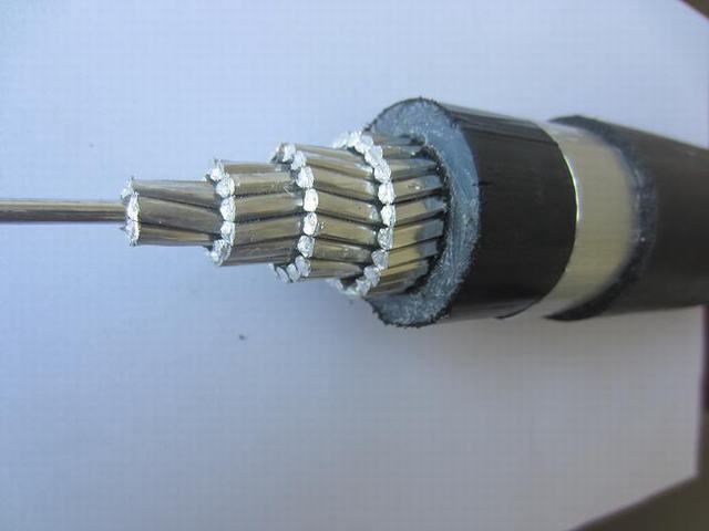  18/30/36kv NFC 33 226 1X50 mm2 Alu de GOS Cable Hn33s26 Hta Torsade Cable