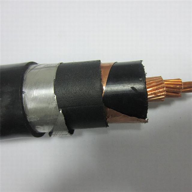 
                                 18/30kv XLPE de media tensión del cable de alimentación de cobre con aislamiento                            