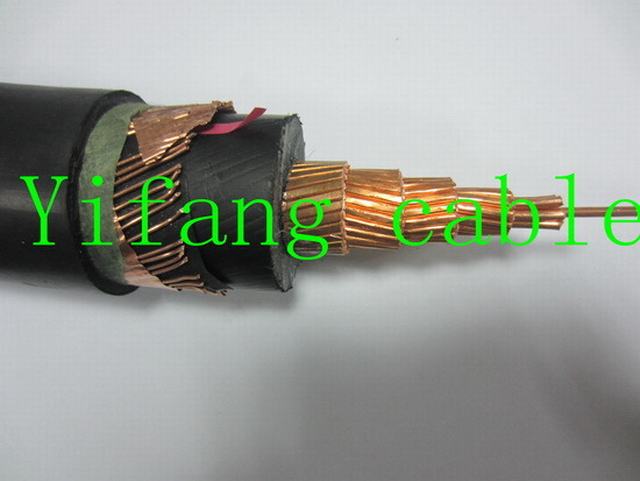 8.7/15kv Conductor de cobre de aislamiento XLPE N2xsy Cable de alimentación con cable de cobre y cobre Pantalla de cinta