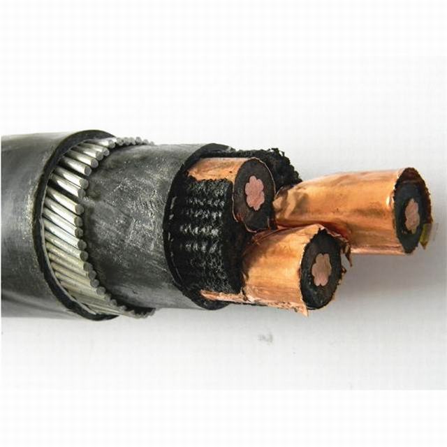  Câble blindé kv 8.7/15swa Cu/XLPE/PVC/swa/PVC câbles HTA
