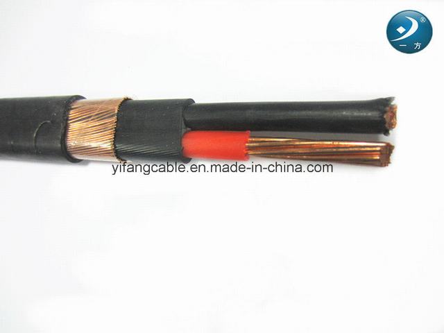  Cable concéntrico 4AWG de cobre de 3 núcleos
