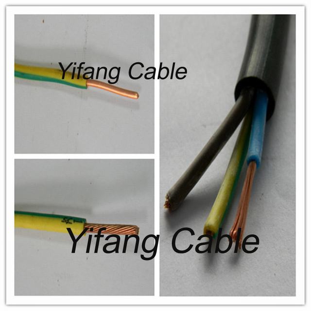  Conductor de cobre de cable eléctrico de PVC de 16mm cable de tierra BV