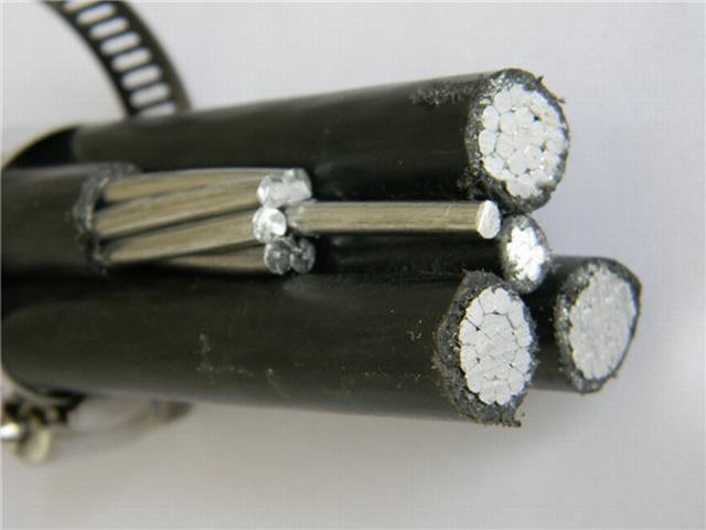  Qualität ABC-Kabel stellt 0.6/1kv XLPE Kurbelgehäuse-Belüftung obenliegender Aluminiumleiter-zusammengerollte Kabel-Isolierluftniederspannung her