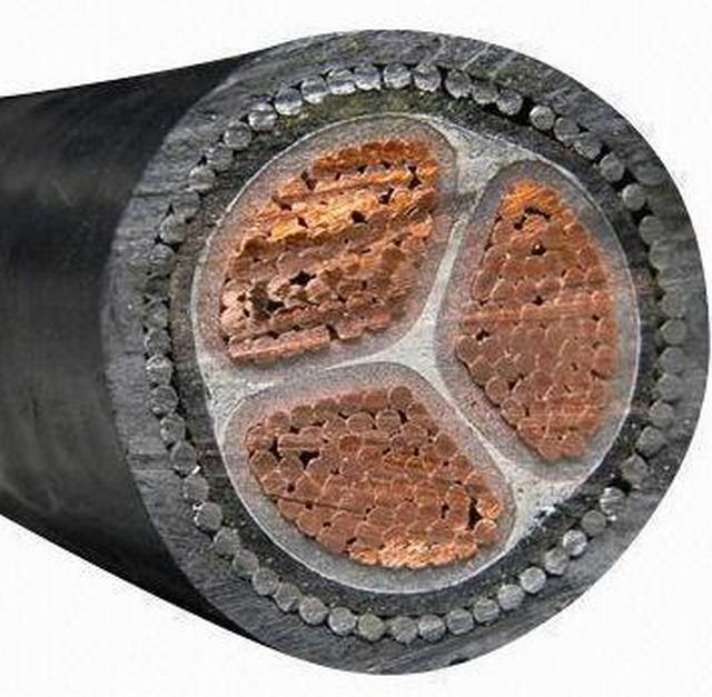  Tensión baja el precio bajo tres ejes del cable de cobre