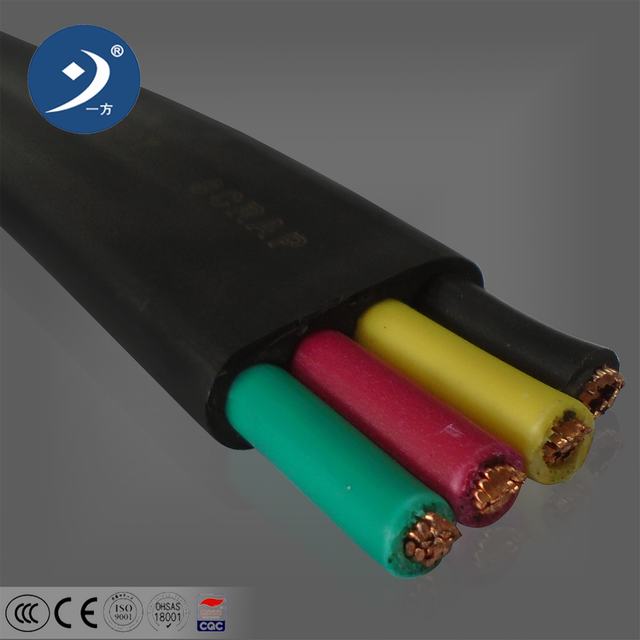 
                                 PVC Flexsible Power plate du câble de l'élévateur 3x2.5mm 4x2.5mm pour la vente                            