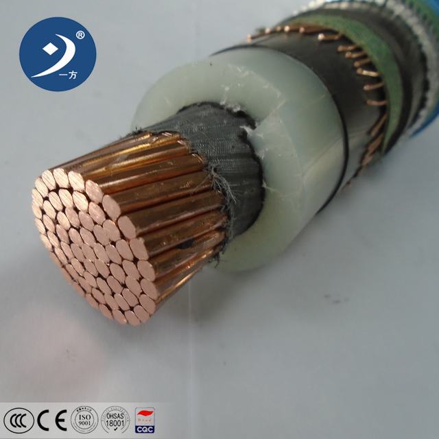 
                                 Simple ou multicoeur Câble d'alimentation moyenne tension industrielle Yjv 8.7/15kv                            