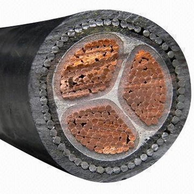  XLPE/PVC de geïsoleerdet Kabel van het Koper van SWA van het Lage Voltage Gepantserde Ondergrondse, CCC van ISO Ce- Certificaten