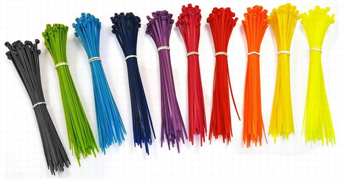 
                                 Многоцветные Самофиксирующийся нейлоновые66 кабельные стяжки                            