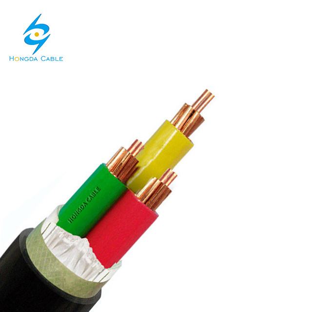  0.6/1kv 3 núcleos Cooper Core aislamiento XLPE Revestimiento de PVC Cable de alimentación para la construcción subterránea.