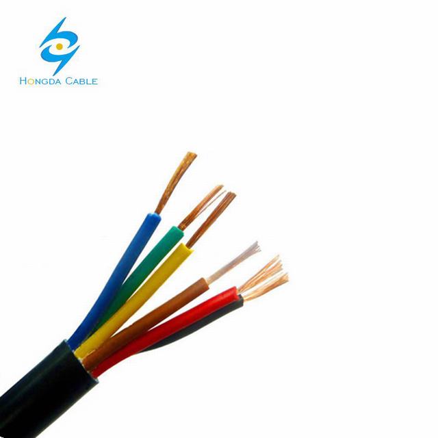  0.6/1kv 7 núcleos 0,75 mm2 Cable de control Kvv