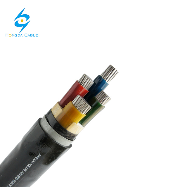 0.6/1kv Aluminum Power Cable RO2V Aluminum Conductor XLPE Insulation Sta Armoured CV Power Cable