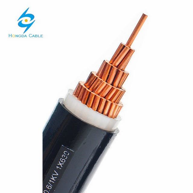  Isolation XLPE 0.6/1kv Câble d'alimentation Cu/XLPE/PVC Câble électrique souterraine jusqu'à basse tension