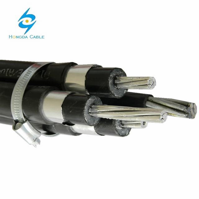  obenliegende Absinken-Zeile Aluminiumschild XLPE ABC-Kabel 180mm der Übertragungs-11kv