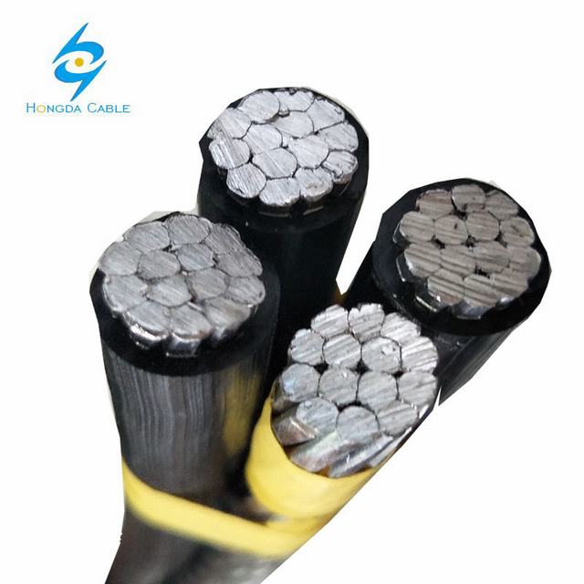 3*35+1*25 ABC Aluminum Cable Insulated Areal Bundle Cable for Yemen