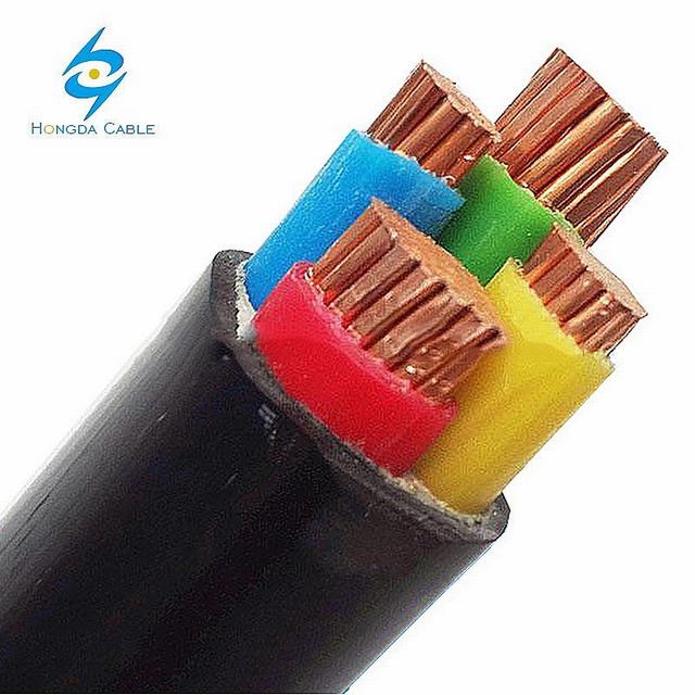  3 Phase 4 sur le fil câble souterrain de PVC en polyéthylène réticulé à 4 coeurs 95mm Câble de cuivre