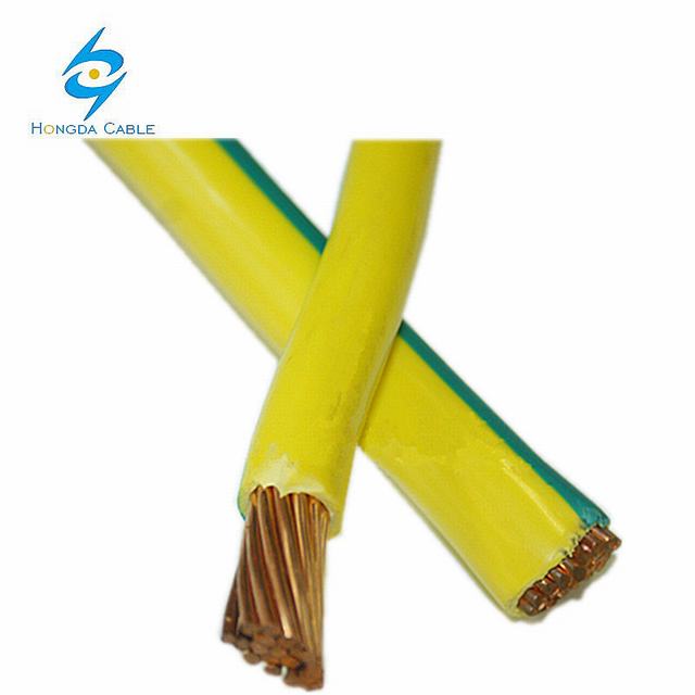 35mm 50mm 70mm PVC Insulated Copper Wire Yellow Green Earth Grounding Cable