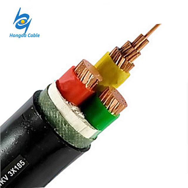  3x70mm cable de alimentación XLPE Cu conductores Cable de conexión a tierra de cobre