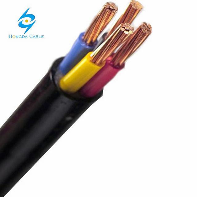  4*10 mm2, Revestimiento de PVC aislante XLPE Yjv Cable de cobre del cable de cobre