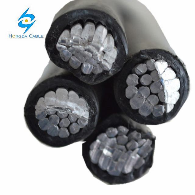 
                                 4*120 EAC Câble aérien en aluminium Câble isolé en polyéthylène réticulé                            