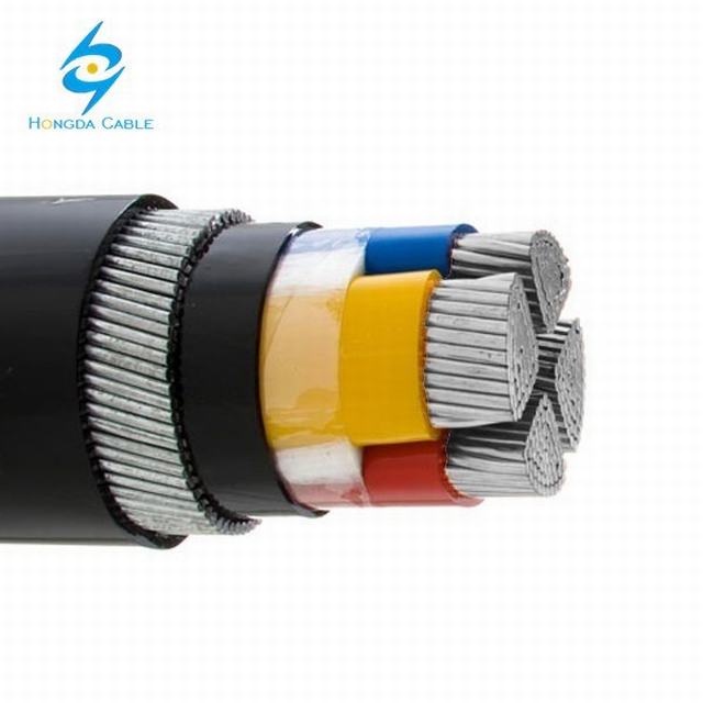 4*240mm2 Low Voltage Aluminum Conductor PVC Insulated Electrical Cable