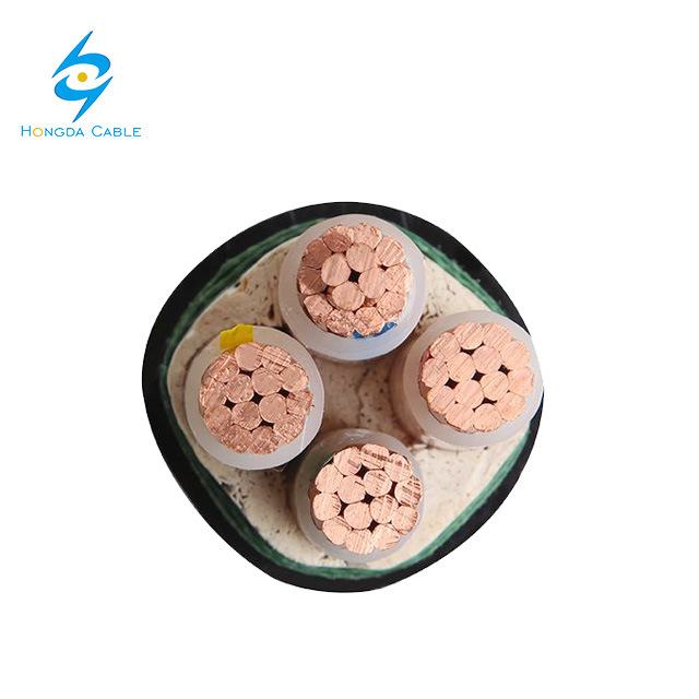  De 4 Núcleos de Cooper Unarmoured Metro cable de alimentación Revestimiento de PVC aislamiento XLPE 0.6/1kv fabricado en China