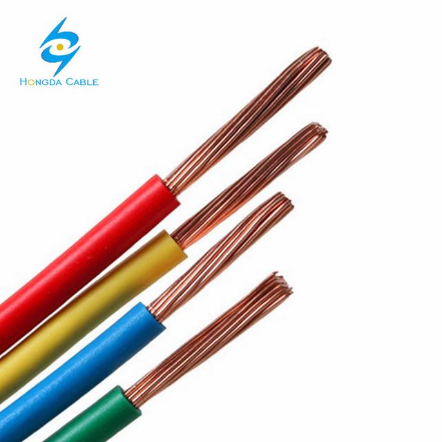  450 - 750 fios com isolamento de PVC com encalhados (Classe 2) condutores de cobre (HO7V-R)