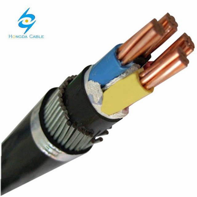  4c16 мм2/XLPE/PVC/SWA/PVC стальная проволока медного кабеля бронированные машины