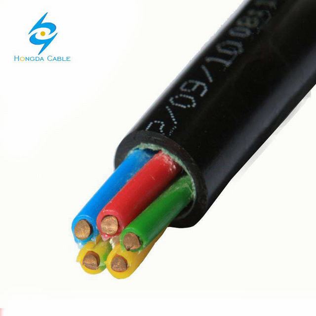  600V de cobre flexible VV5-K el cable de control de 2,5 mm2 4mm2 Kvvr libre de halógenos con cables XLPE