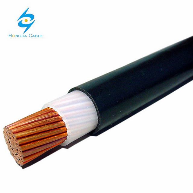  600V Single Core XLPE Ttu el Cable de cobre 500mcm 300mcm 2/0AWG 1/0AWG