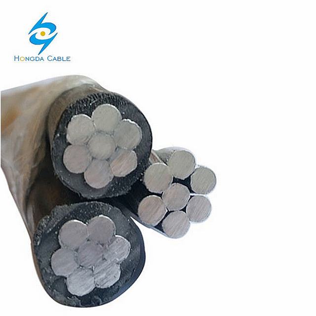 6AWG ABC Cable Selfsuported Aluminum XLPE Triplex Cable