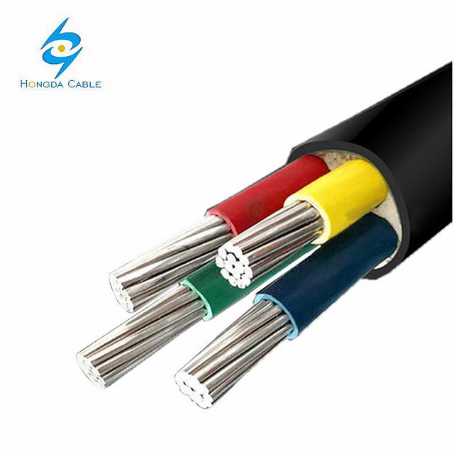 
                                 Алюминиевый кабель 25мм 10мм 4 Core кабеля с ПВХ изоляцией Unarmored/ ПВХ                            