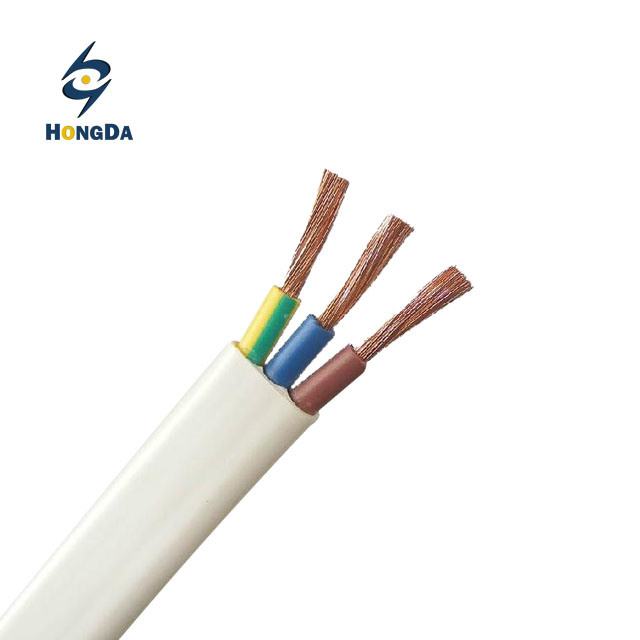  Le matériau conducteur en cuivre et gaine en PVC câbles CA 3 Core