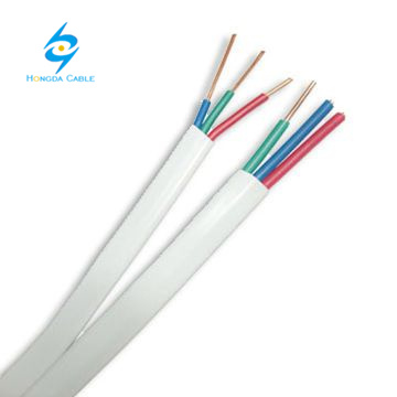 
                                 Conductor de cobre de Funda de PVC de 3 Núcleos de cable plano flexible                            