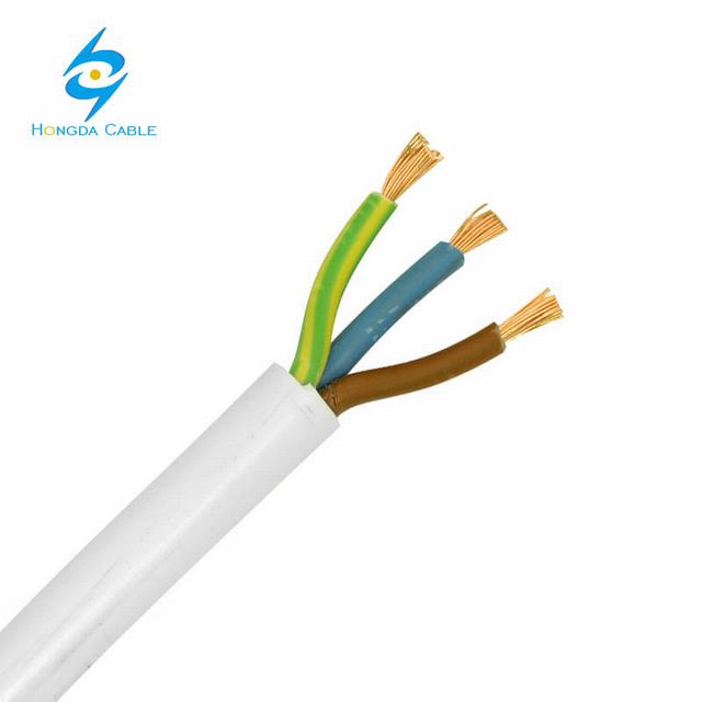  Conductor de cobre PVC redonda de alambre o cable plano
